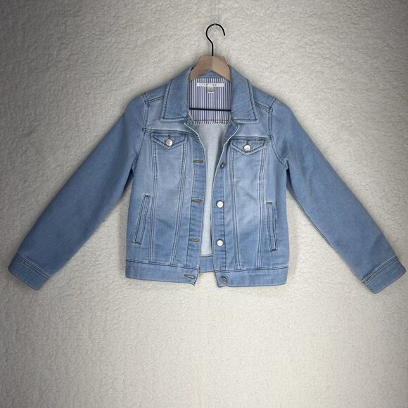 LC Lauren Conrad Jackets & Blazers - LC LAUREN CONRAD STRETCH DENIM BUTTON DOWN JACKET MISSES SIZE XS